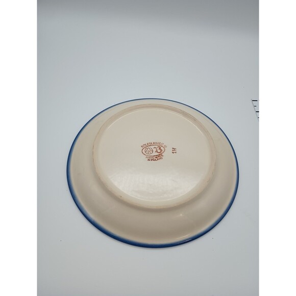 Boleslawiec Blue Rose Polish Pottery Flowering Peacock Dinner Plate - Picture 4 of 5